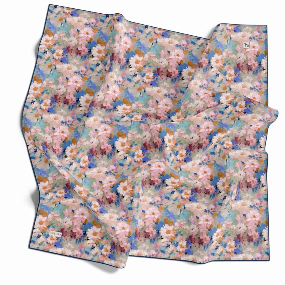 KARLEA SCARF YAZ ESİNTİSİ EŞARP DESEN DAİSY BREEZE