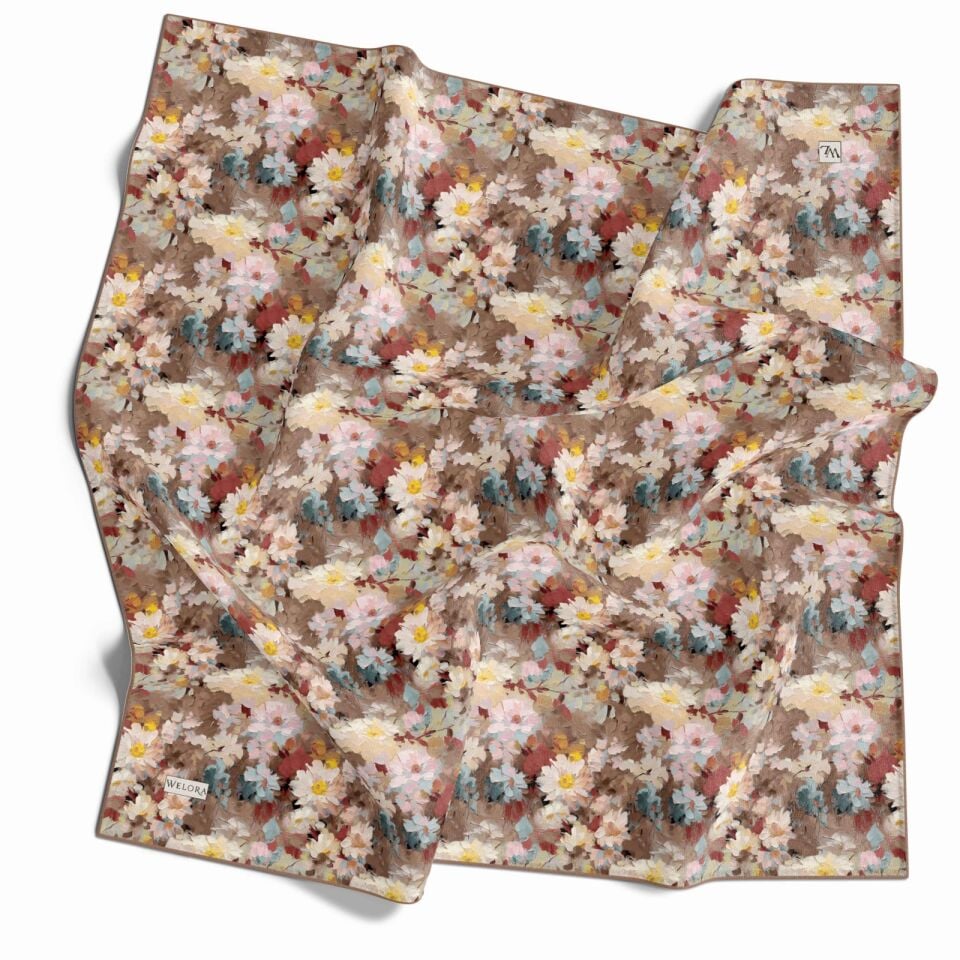 KARLEA SCARF YAZ ESİNTİSİ EŞARP DESEN DAİSY BREEZE