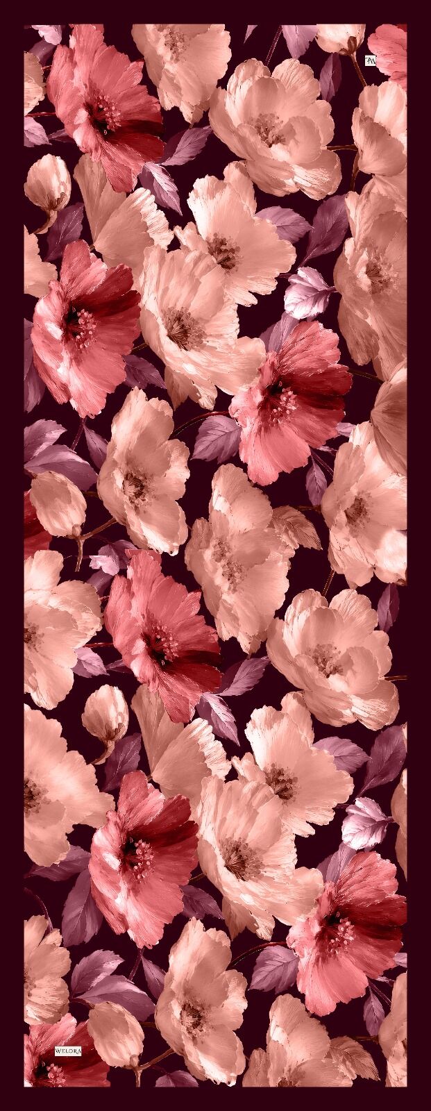 Karlea Scarf Organik Şal- Velvet Blossom