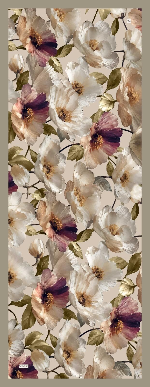 Karlea Scarf Organik Şal- Velvet Blossom