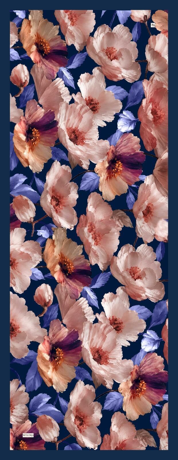 Karlea Scarf Organik Şal- Velvet Blossom