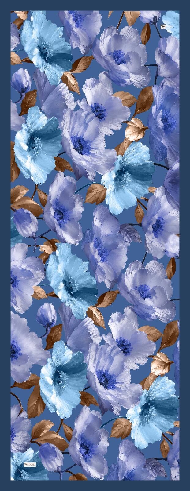 Karlea Scarf Organik Şal- Velvet Blossom