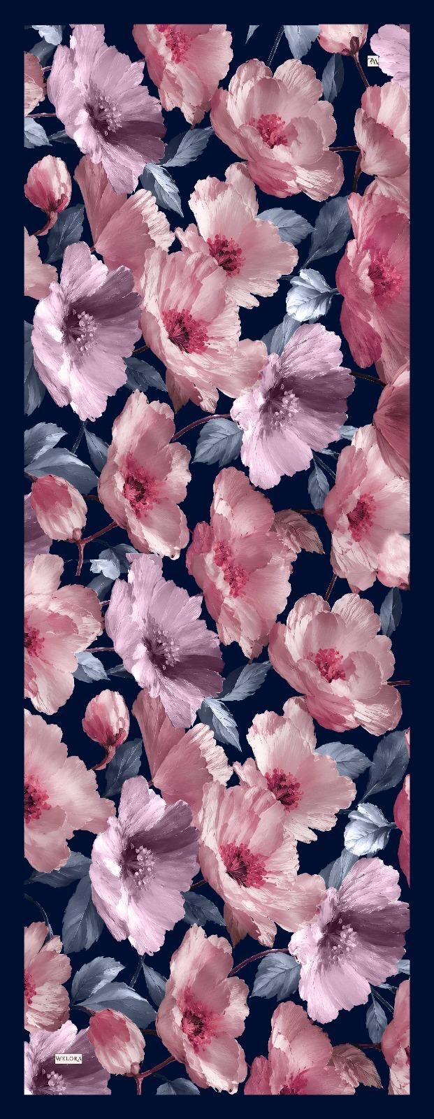 Karlea Scarf Organik Şal- Velvet Blossom