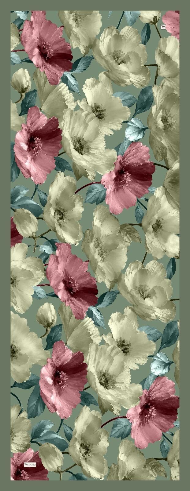 Karlea Scarf Organik Şal- Velvet Blossom