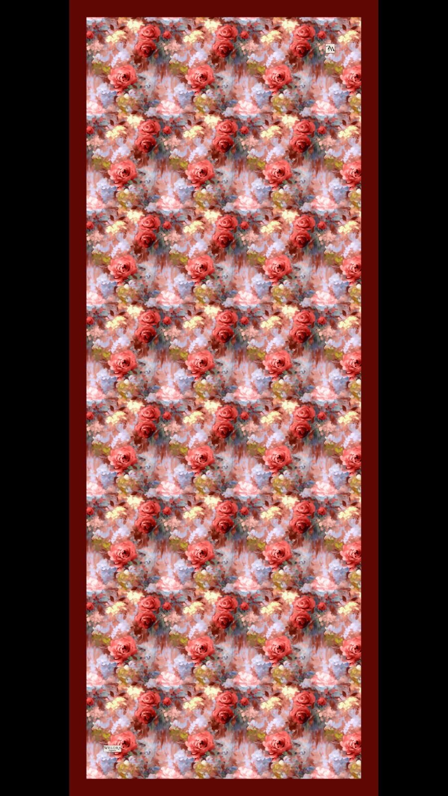 Karlea Scarf Organik Şal- Pastel Garden