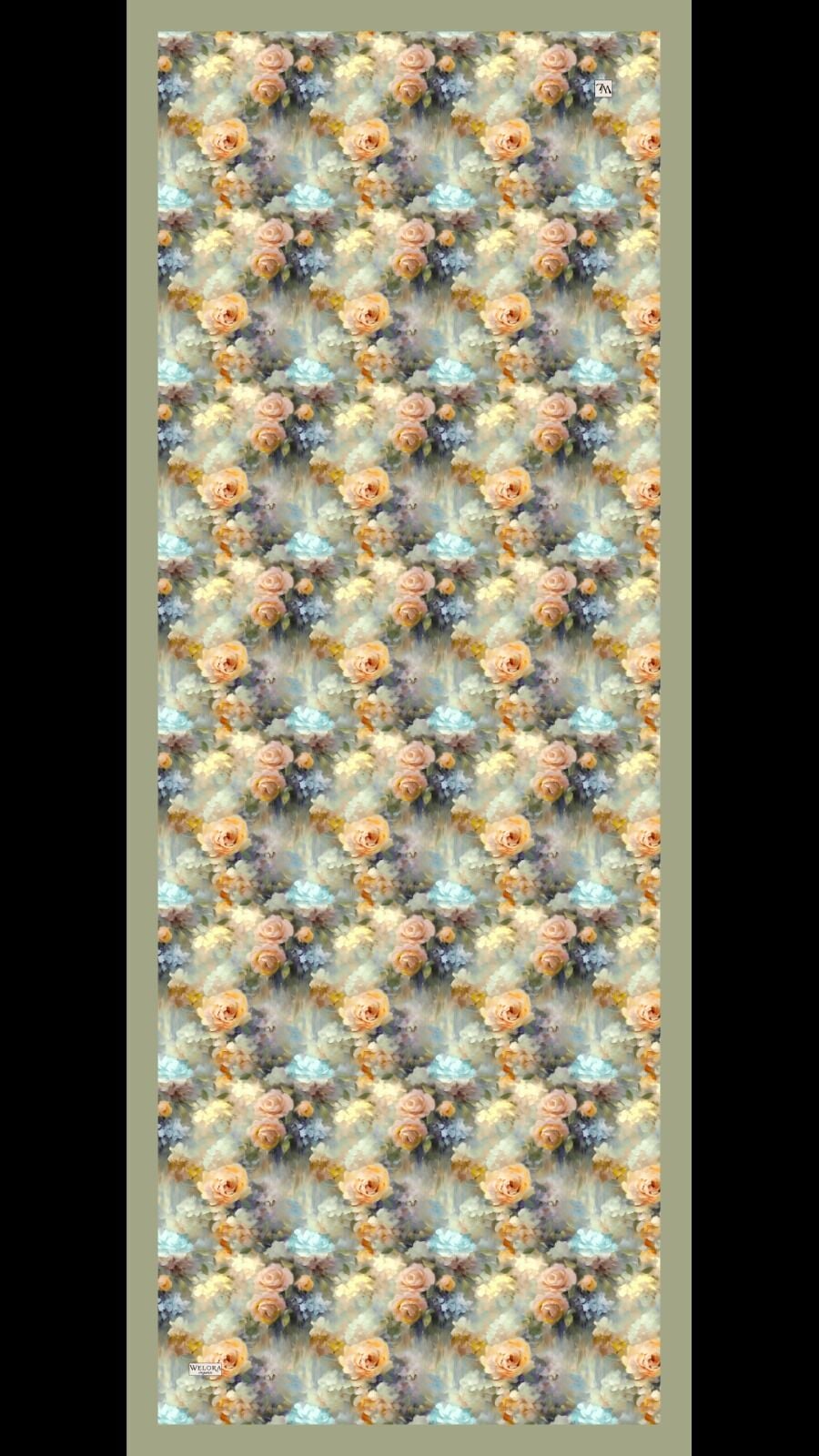 Karlea Scarf Organik Şal- Pastel Garden