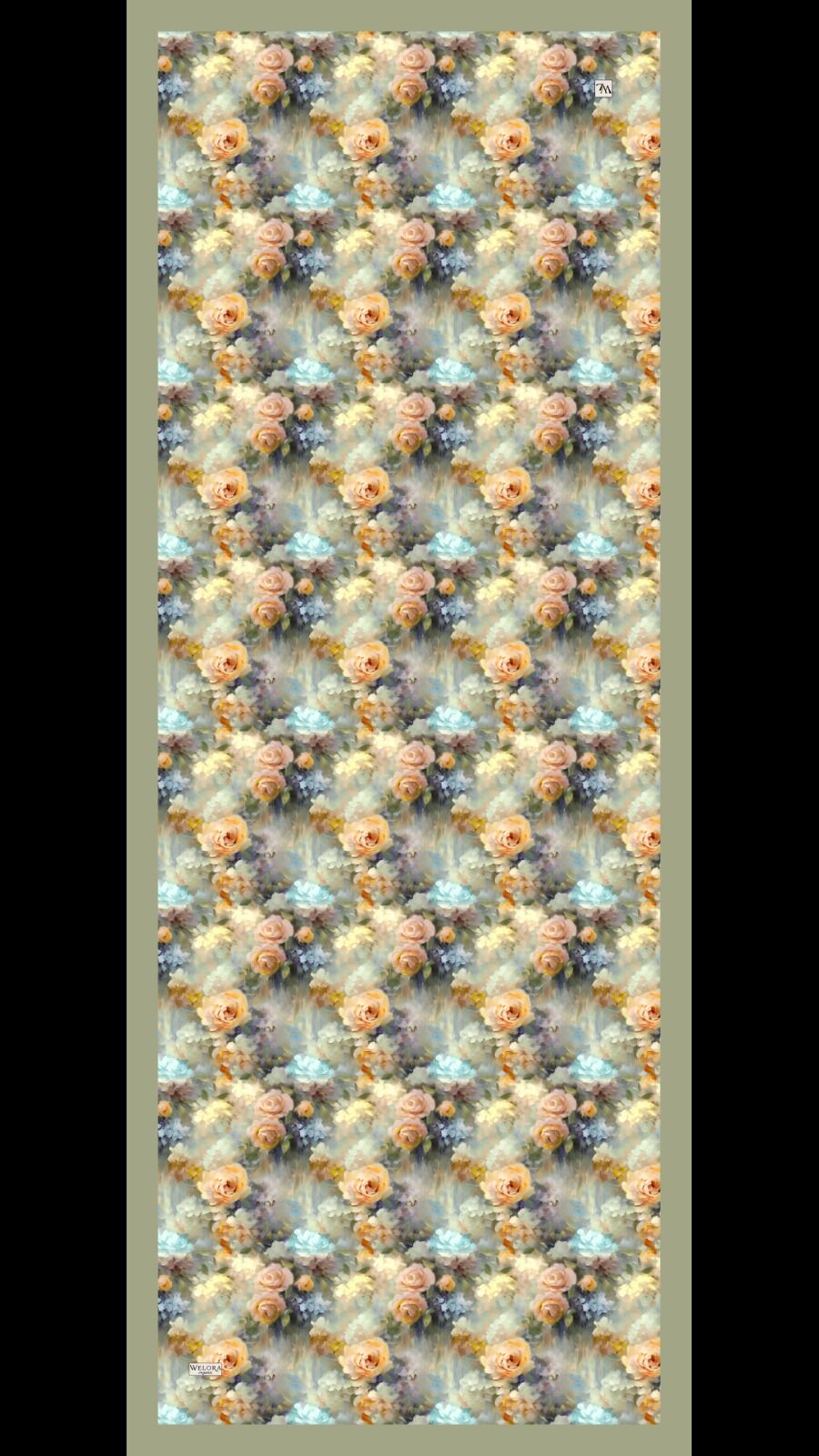Karlea Scarf Organik Şal- Pastel Garden