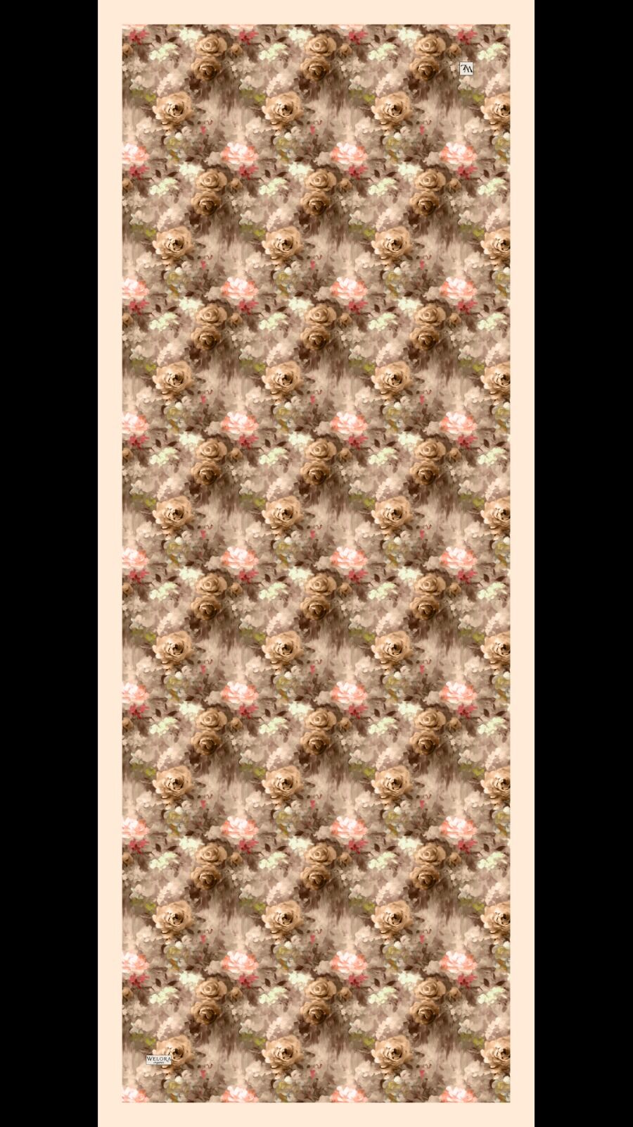 Karlea Scarf Organik Şal- Pastel Garden