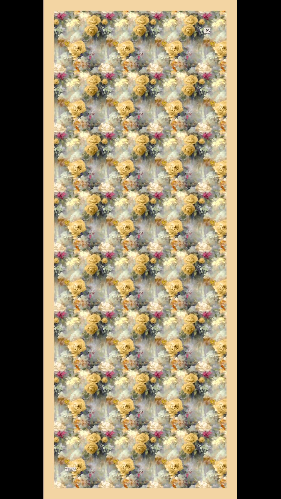 Karlea Scarf Organik Şal- Pastel Garden