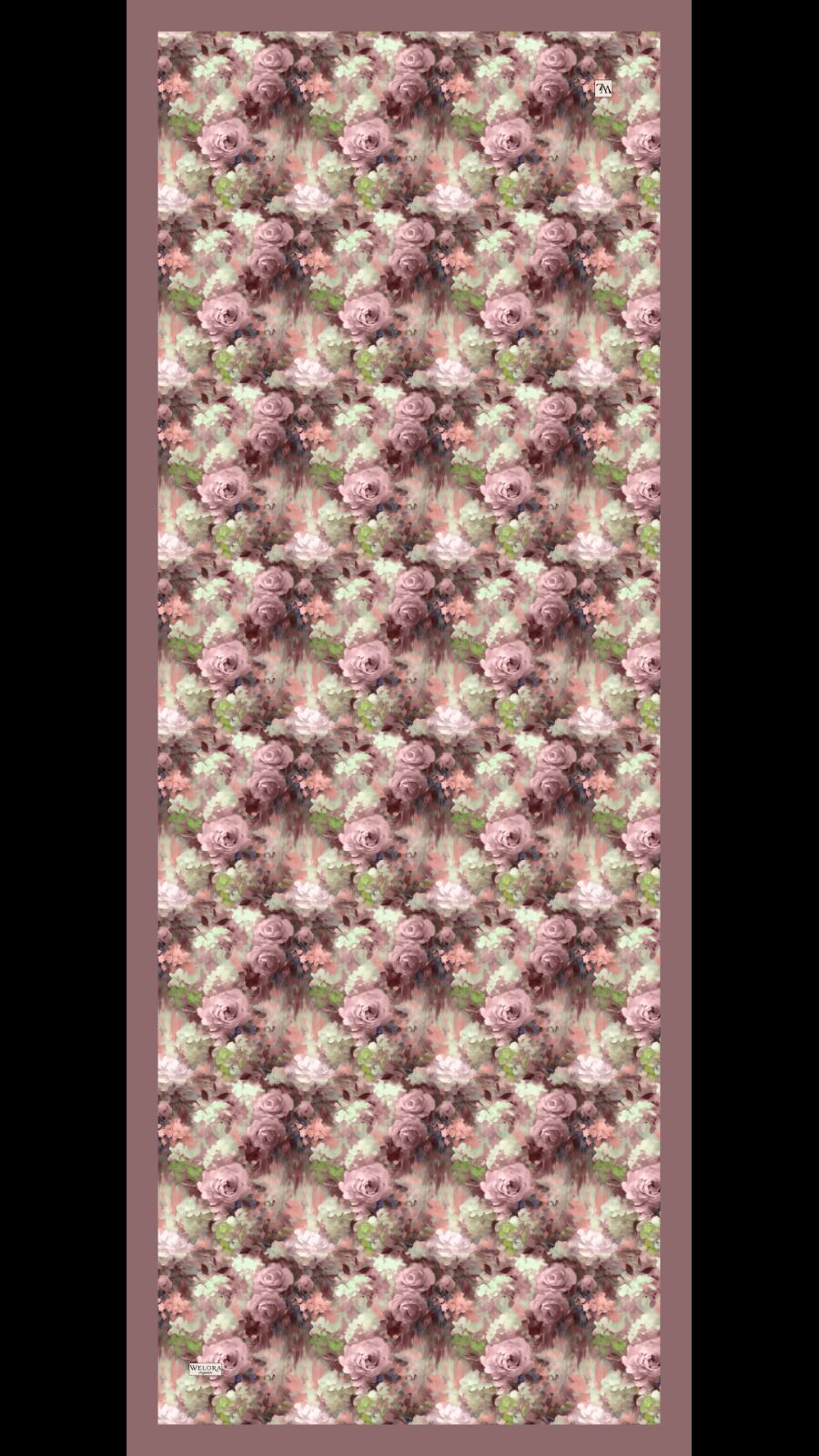 Karlea Scarf Organik Şal- Pastel Garden