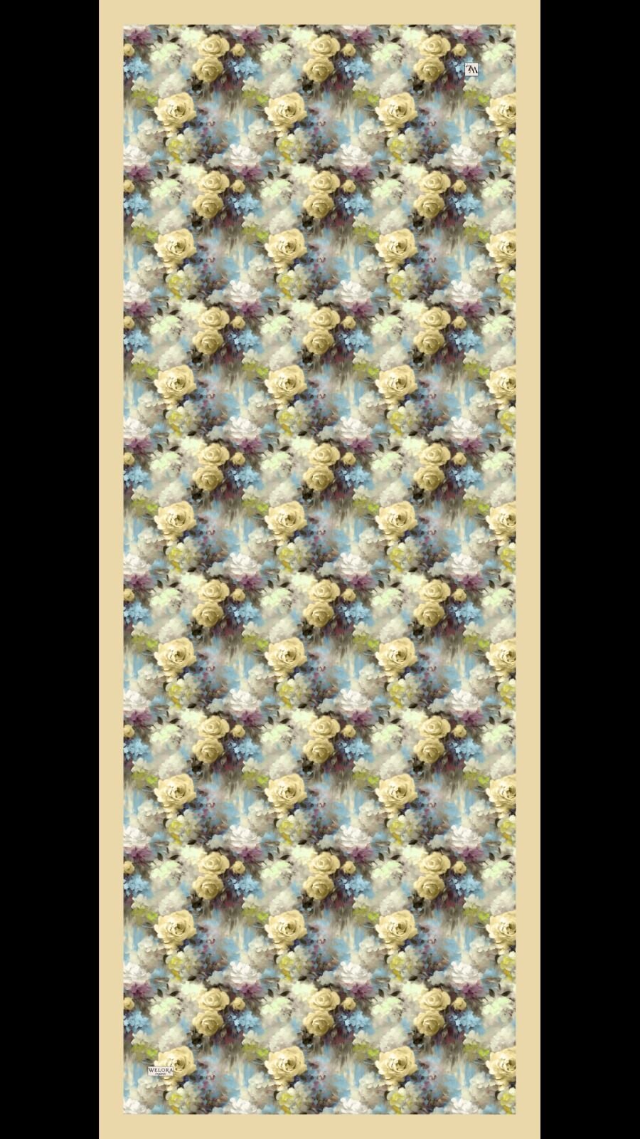 Karlea Scarf Organik Şal- Pastel Garden