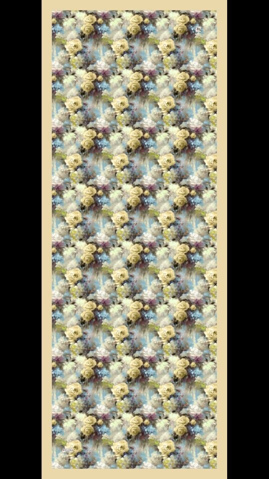 Karlea Scarf Organik Şal- Pastel Garden