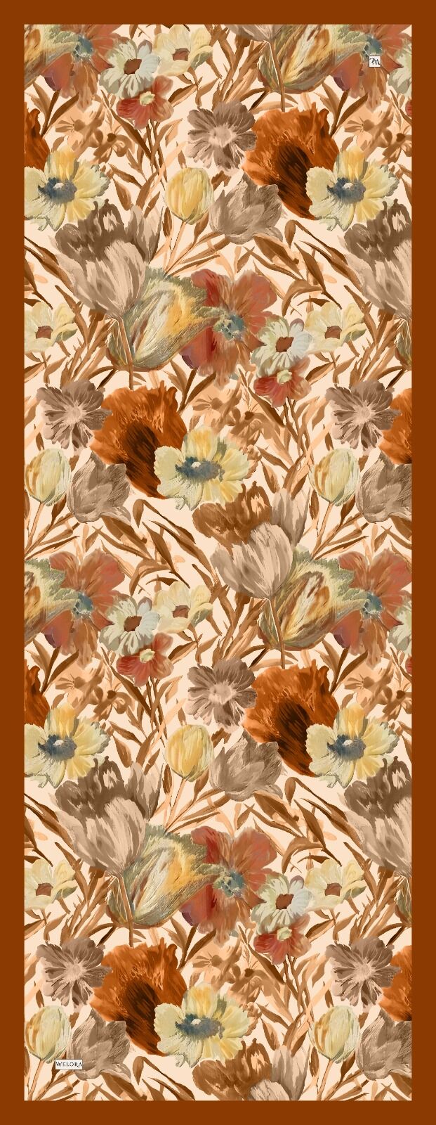 Karlea Scarf Organik Şal- Terra Bloom