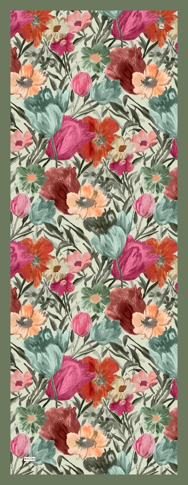 Karlea Scarf Organik Şal- Terra Bloom