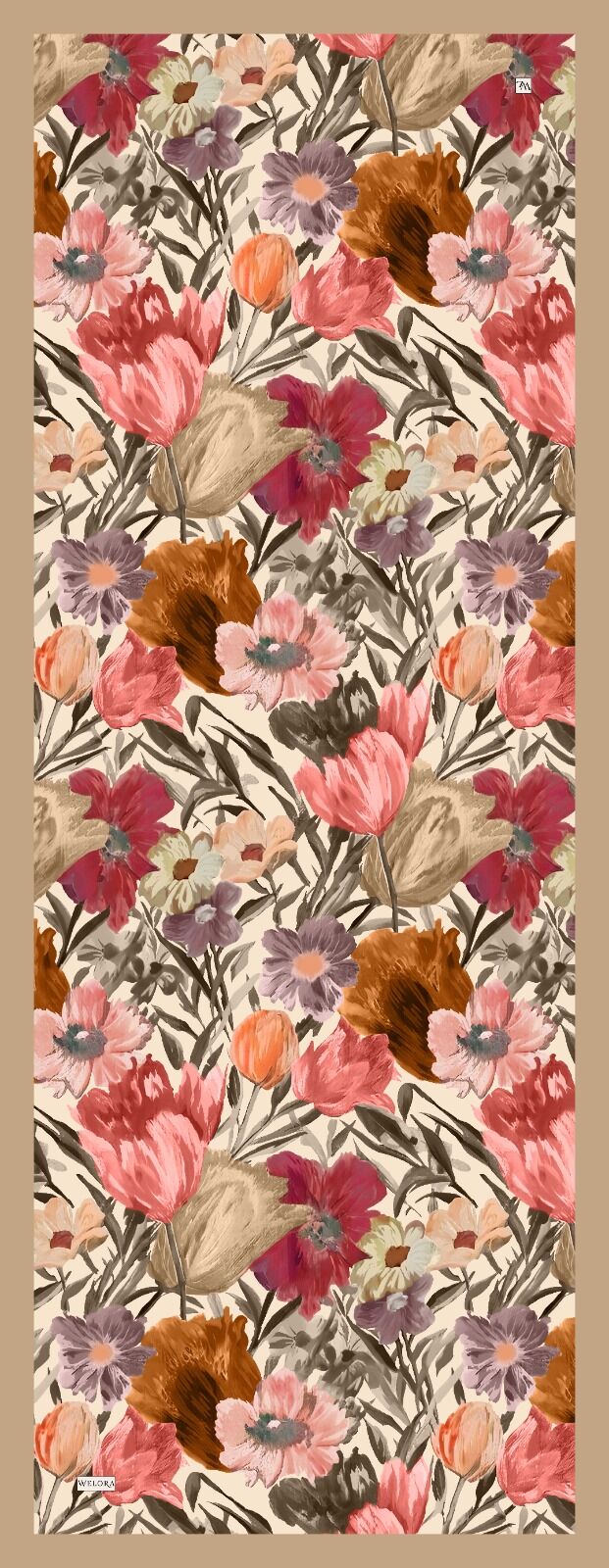 Karlea Scarf Organik Şal- Terra Bloom