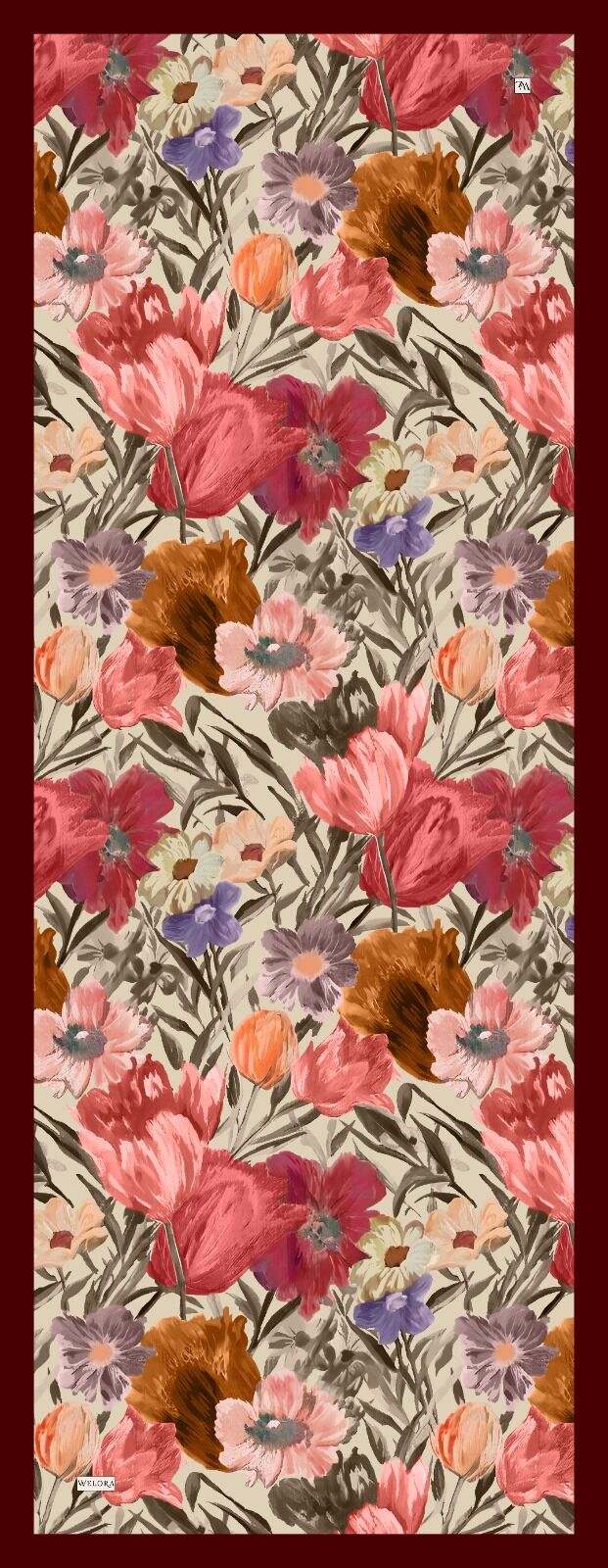 Karlea Scarf Organik Şal- Terra Bloom
