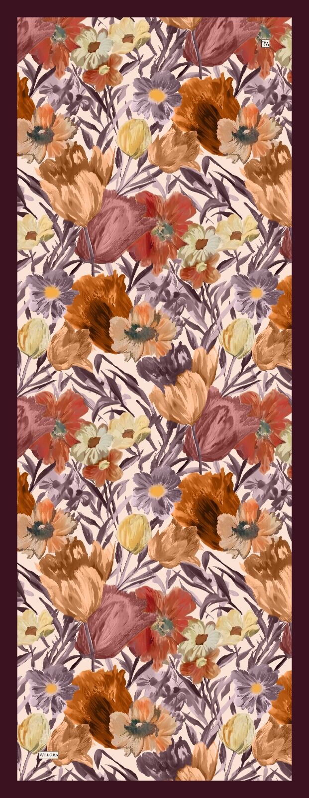 Karlea Scarf Organik Şal- Terra Bloom