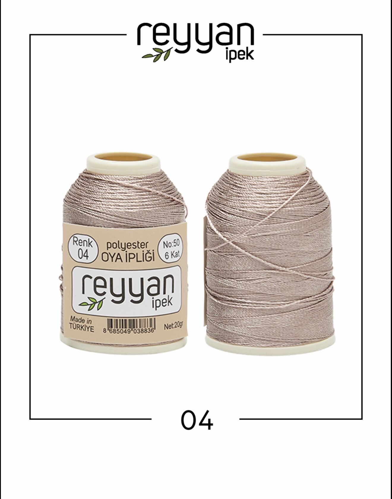 Reyyan 20Gr Polyester Oya İpi No:04