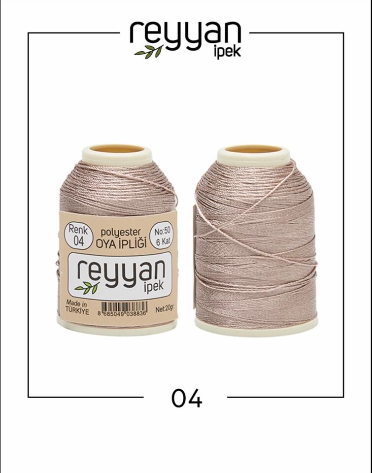 Reyyan 20Gr Polyester Oya İpi No:04
