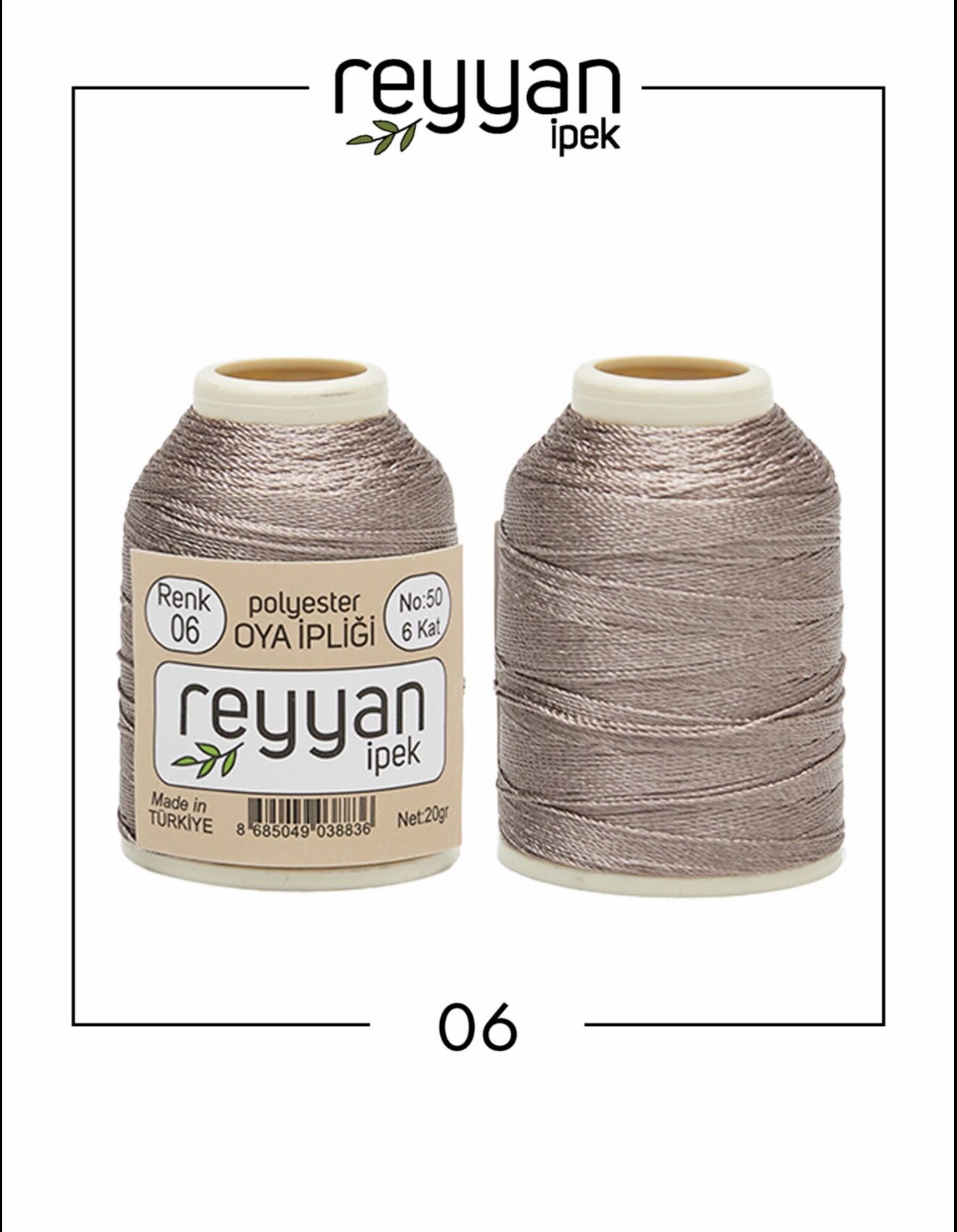 Reyyan 20Gr Polyester Oya İpi No:06