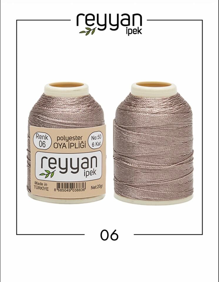 Reyyan 20Gr Polyester Oya İpi No:06