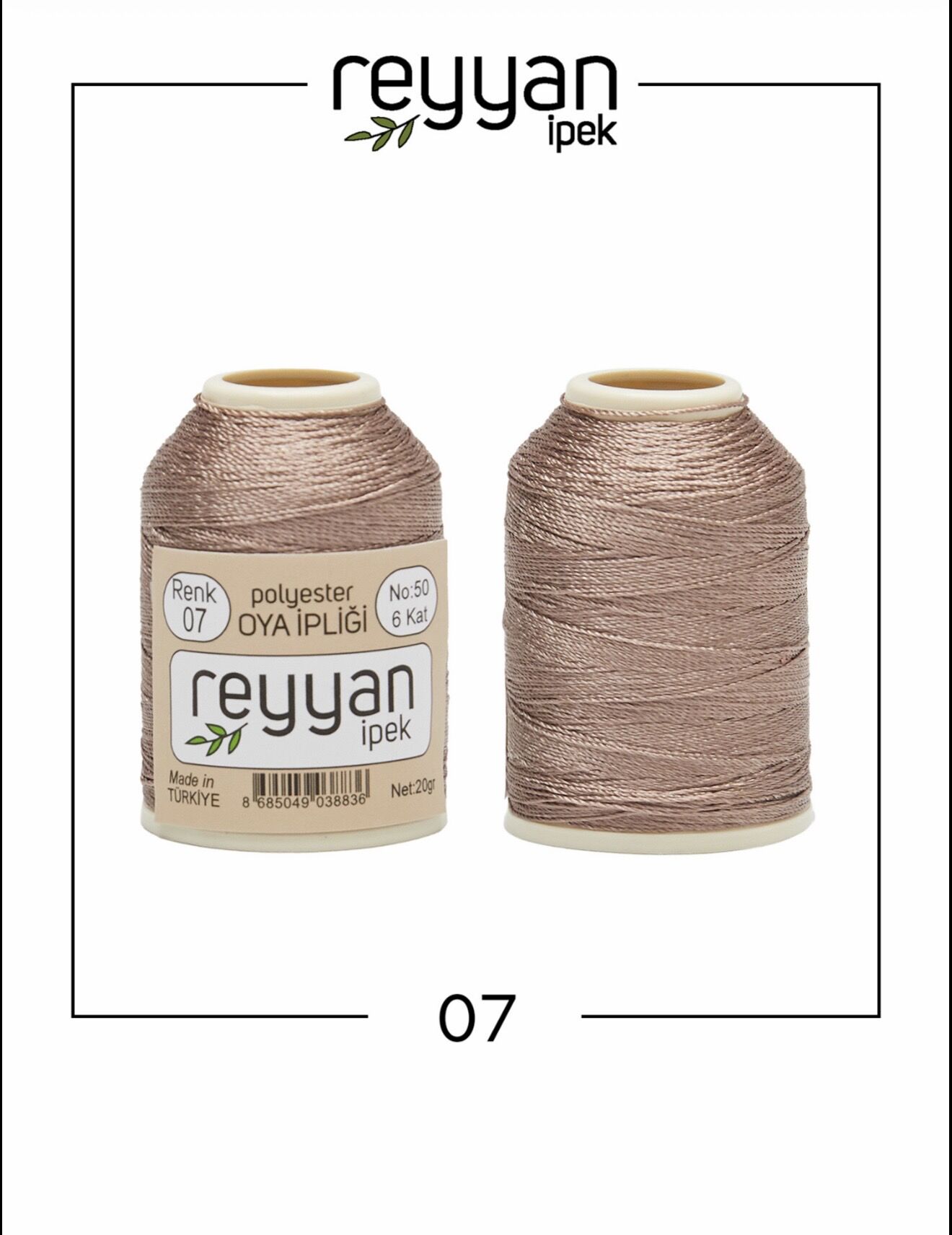 Reyyan 20Gr Polyester Oya İpi No:07