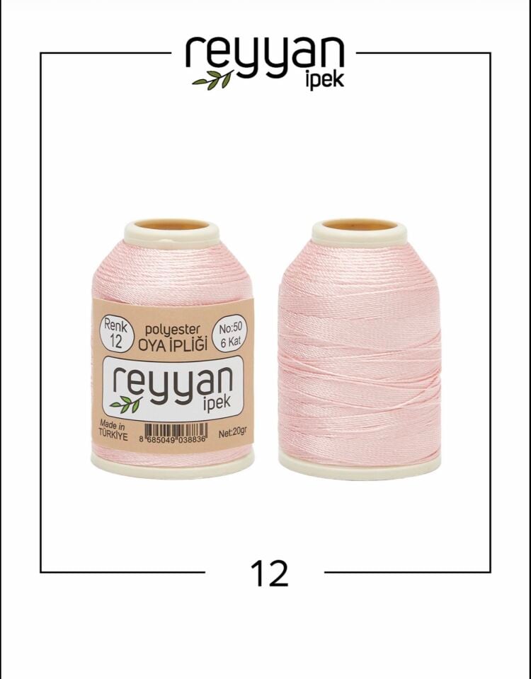 Reyyan 20Gr Polyester Oya İpi No:12