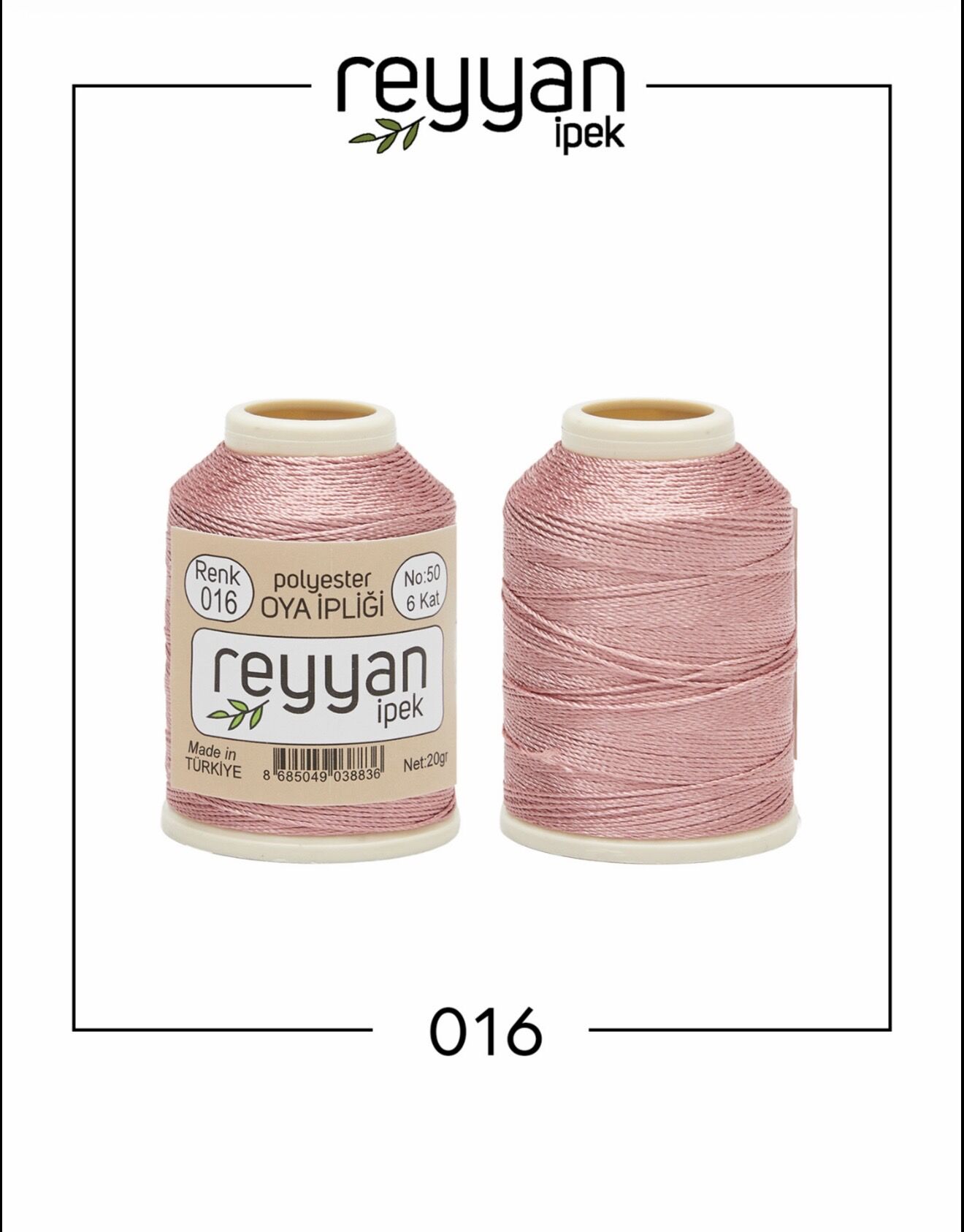 Reyyan 20Gr Polyester Oya İpi No:16