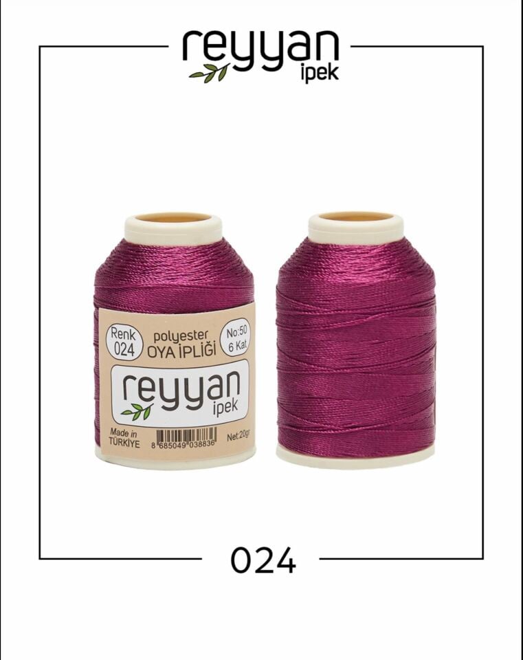 Reyyan 20Gr Polyester Oya İpi No:24