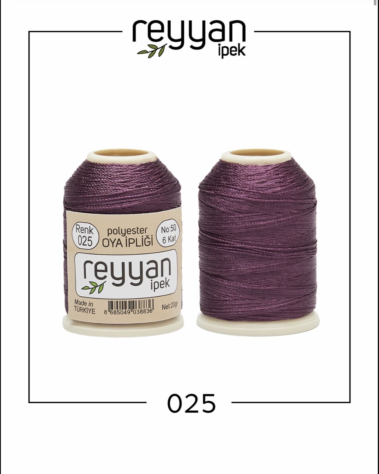 Reyyan 20Gr Polyester Oya İpi No:25