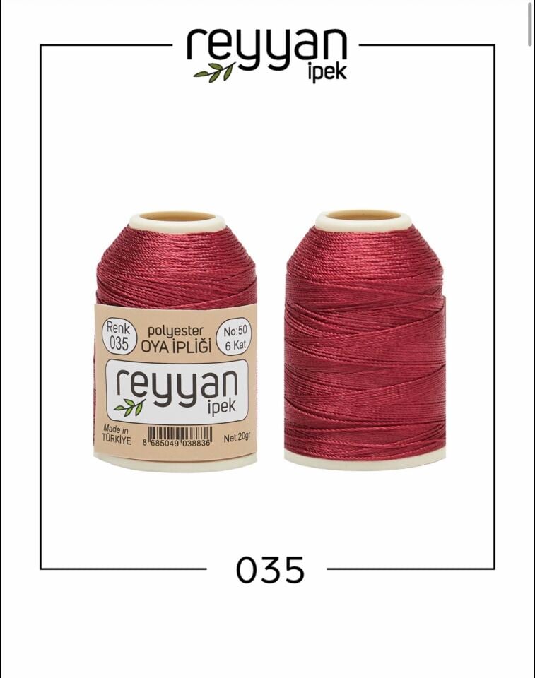 Reyyan 20Gr Polyester Oya İpi No:35