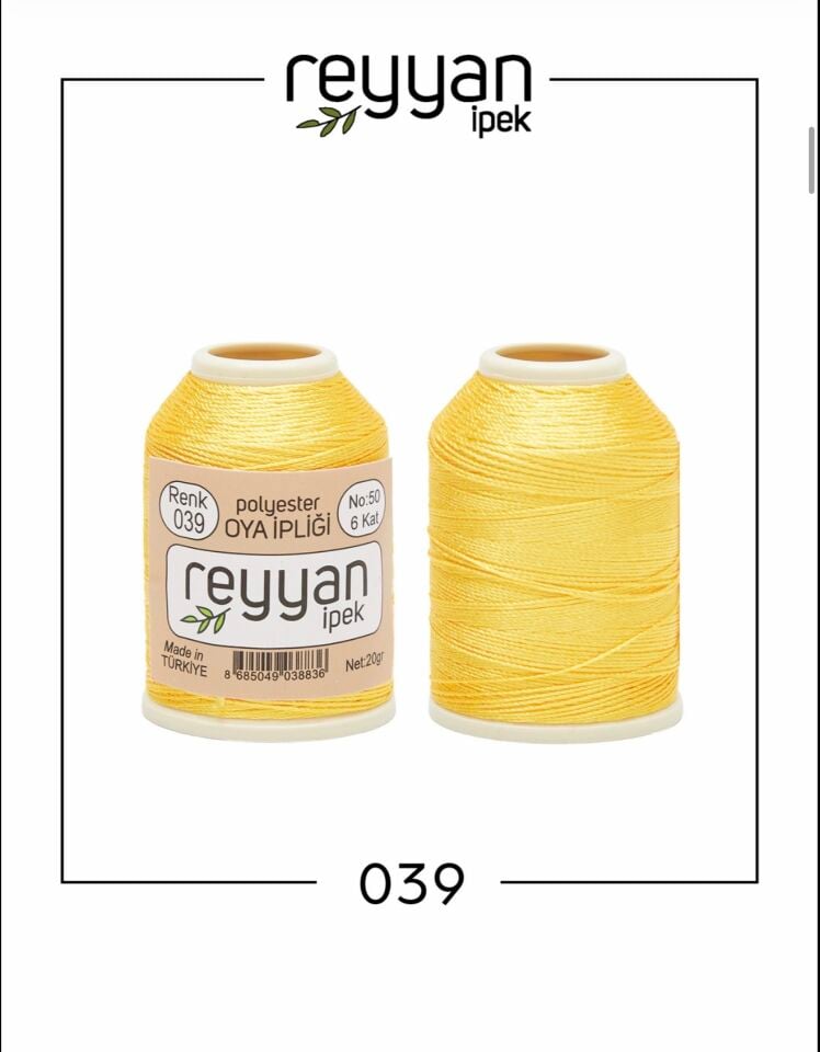 Reyyan 20Gr Polyester Oya İpi No:39