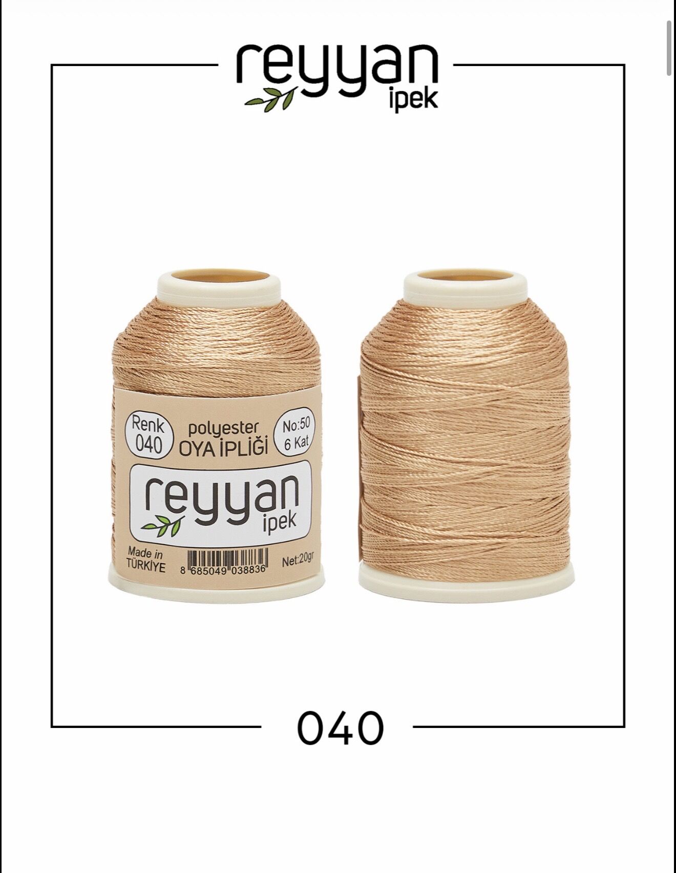 Reyyan 20Gr Polyester Oya İpi No:40