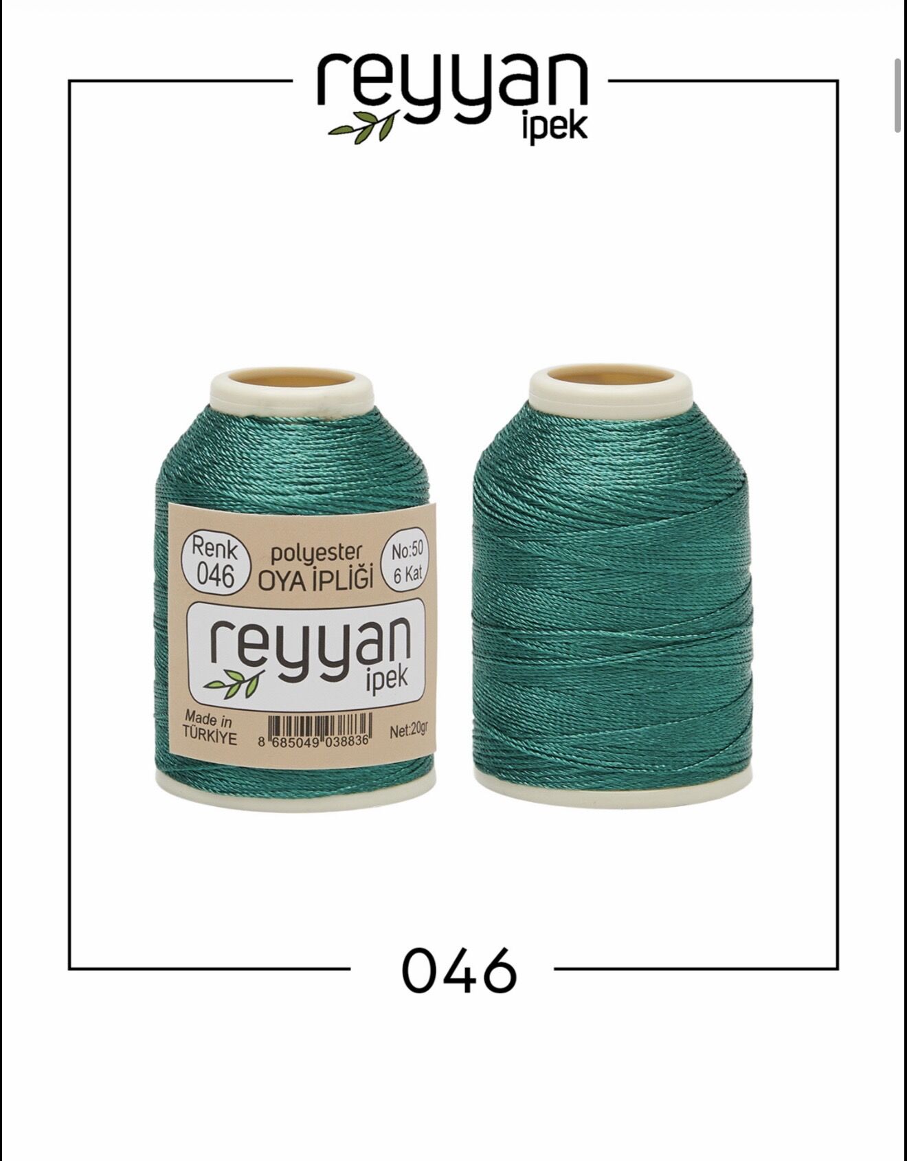 Reyyan 20Gr Polyester Oya İpi No:46