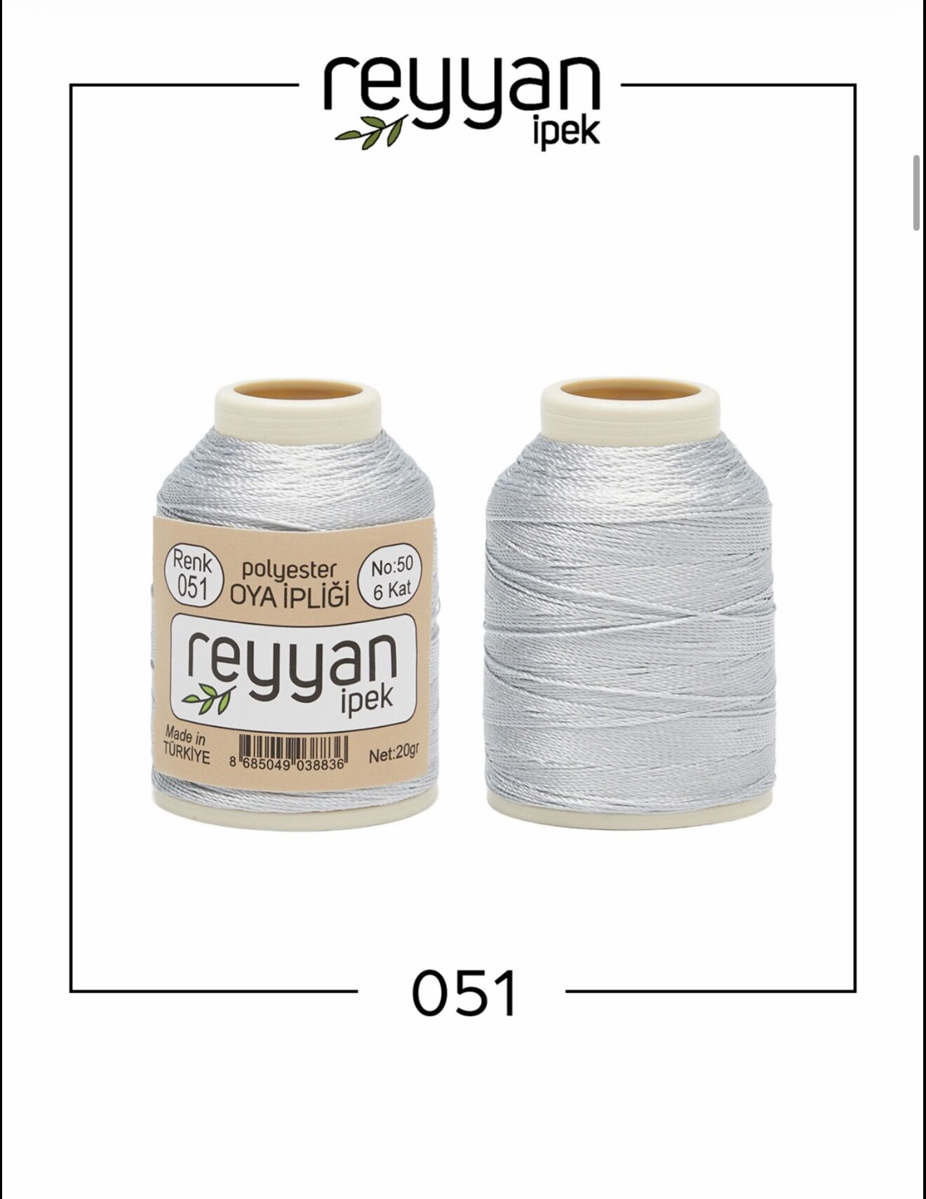 Reyyan 20Gr Polyester Oya İpi No:51