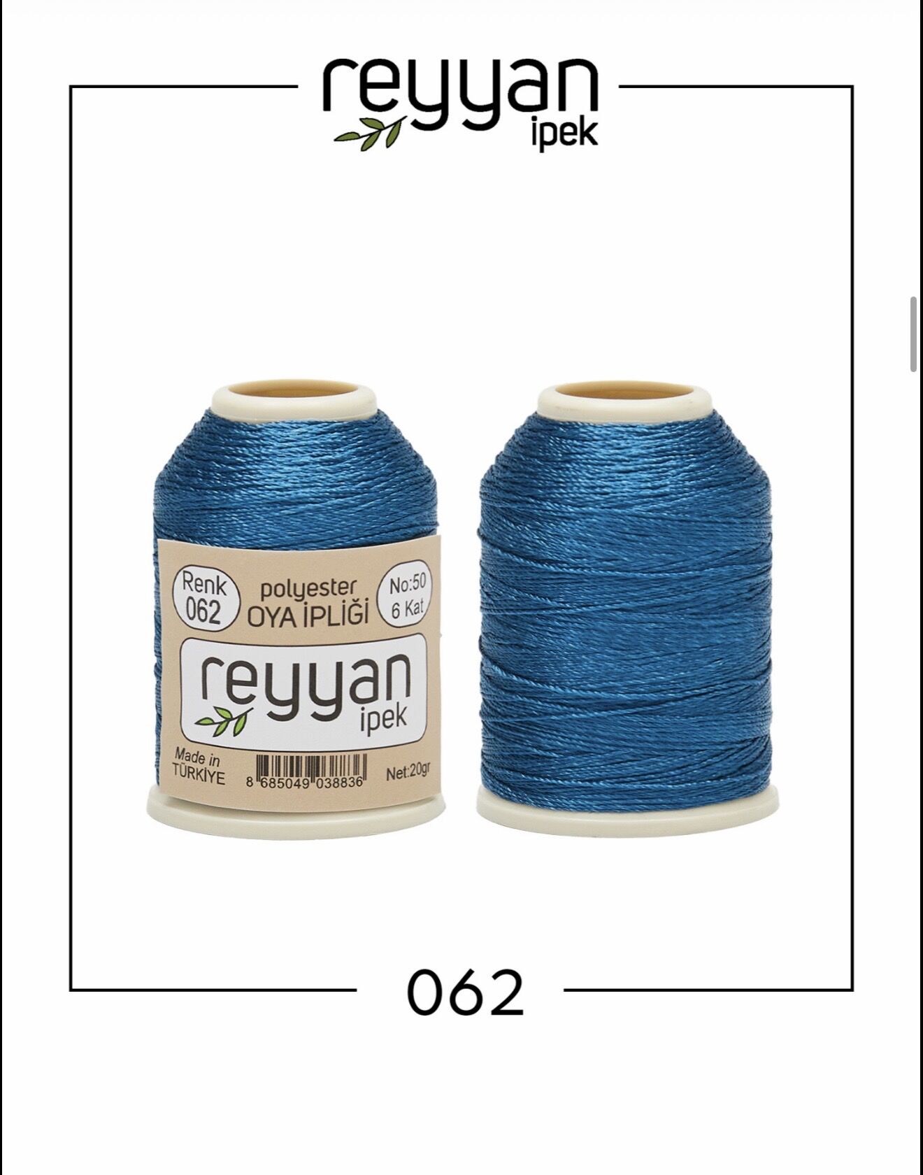 Reyyan 20Gr Polyester Oya İpi No:62