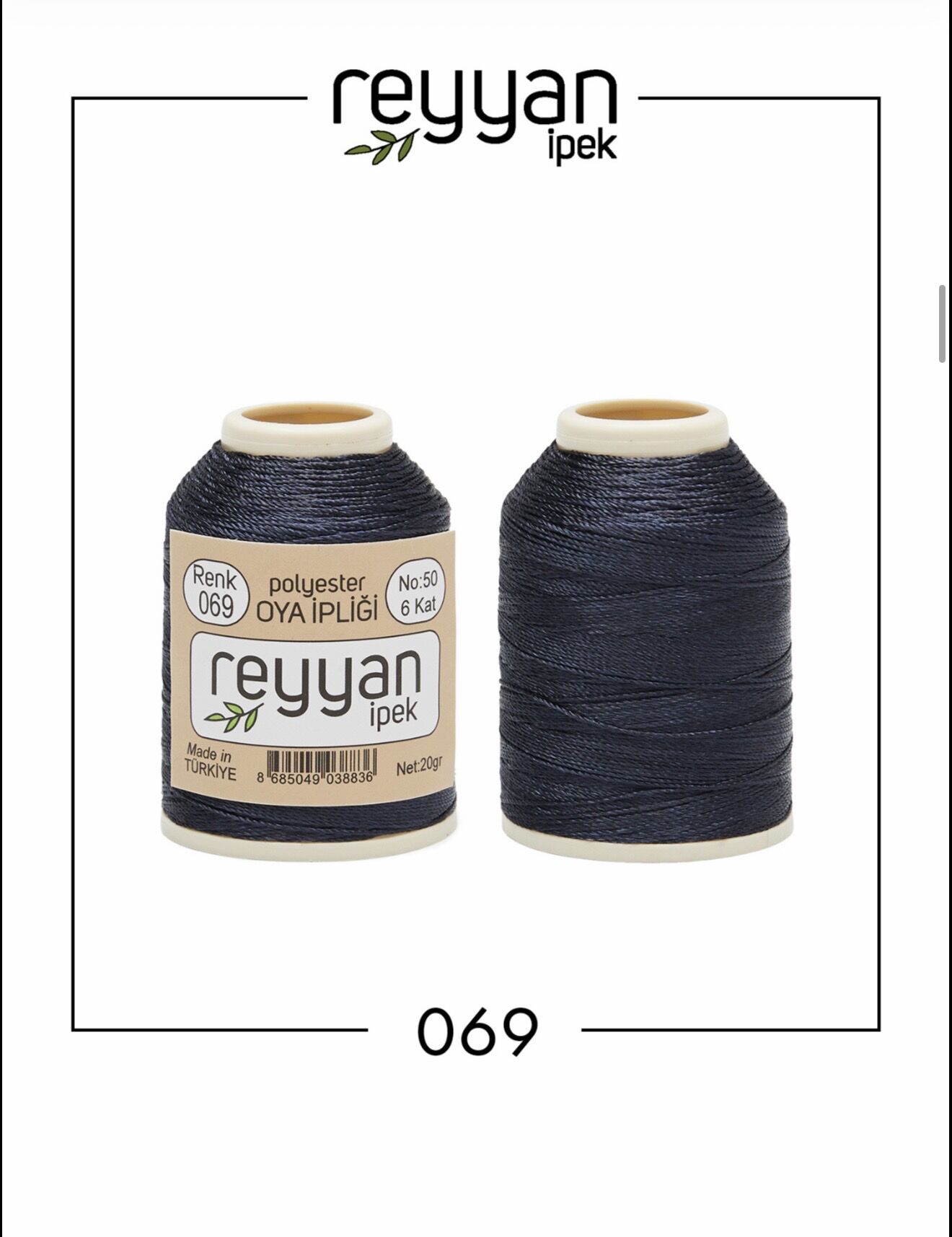 Reyyan 20Gr Polyester Oya İpi No:69