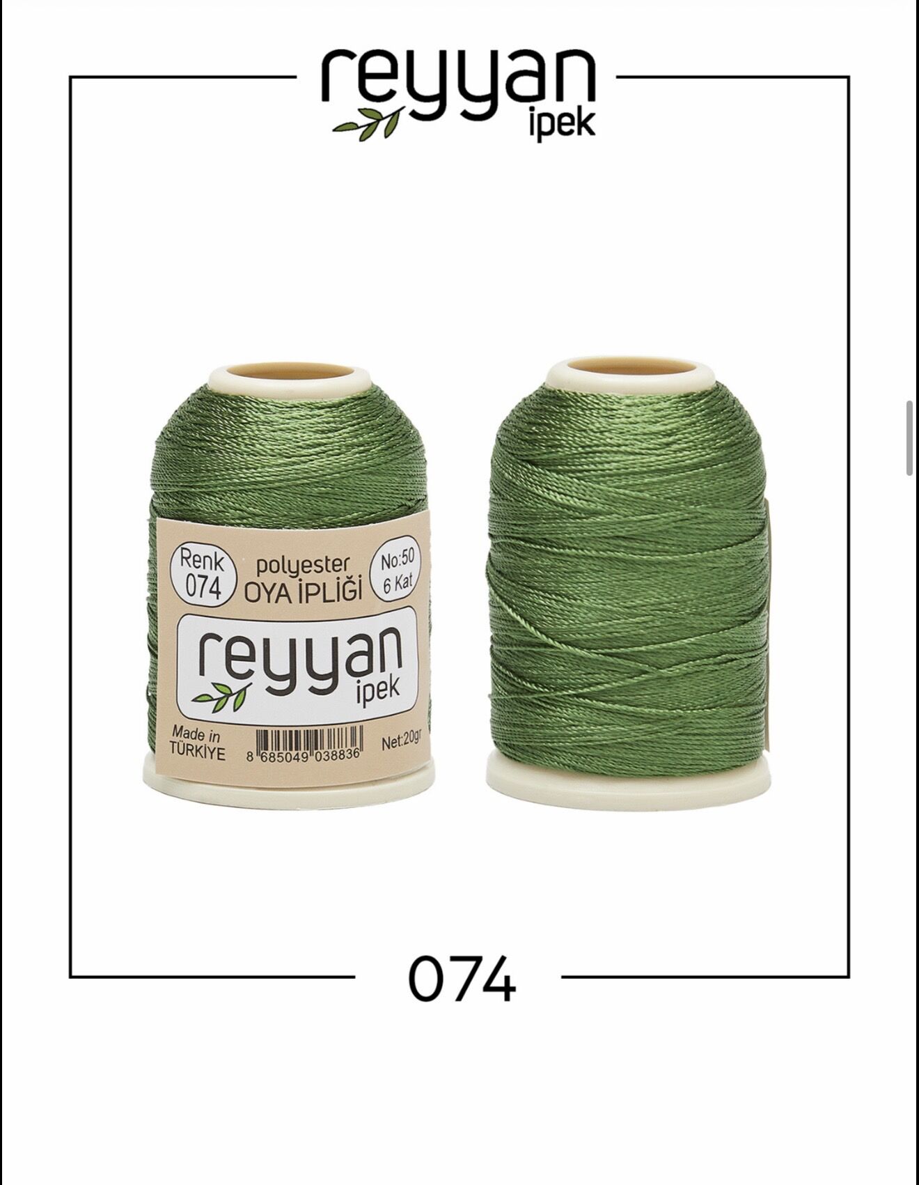Reyyan 20Gr Polyester Oya İpi No:74