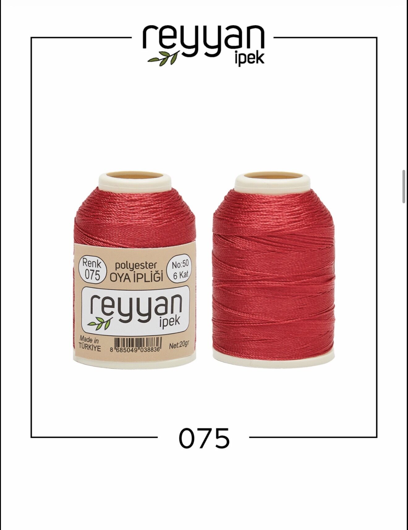 Reyyan 20Gr Polyester Oya İpi No:75