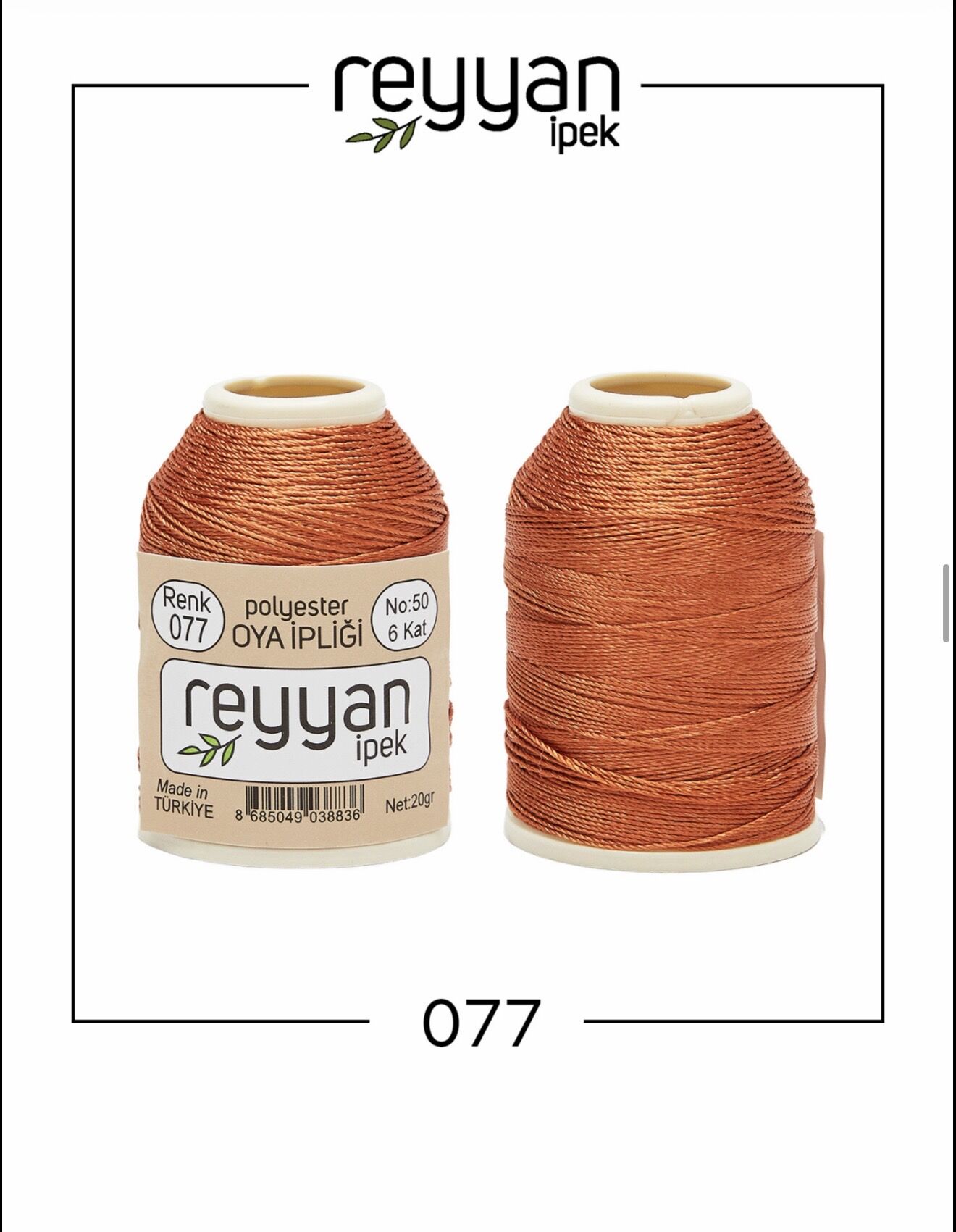 Reyyan 20Gr Polyester Oya İpi No:77