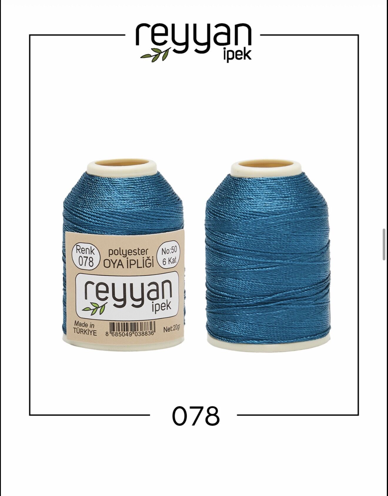 Reyyan 20Gr Polyester Oya İpi No:78