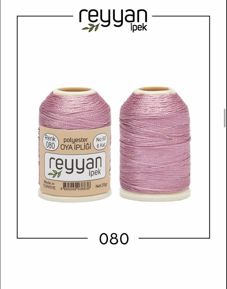 Reyyan 20Gr Polyester Oya İpi No:80