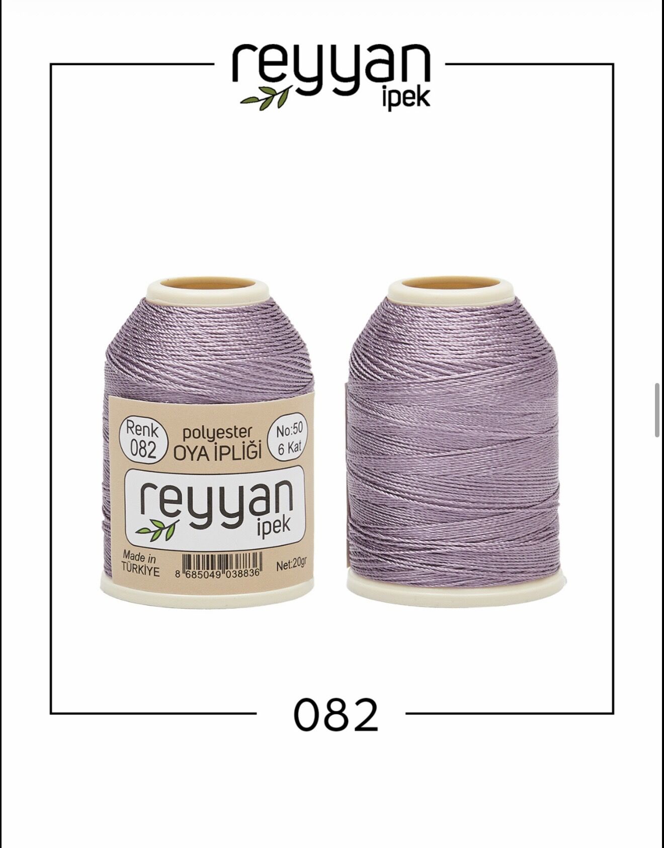 Reyyan 20Gr Polyester Oya İpi No:82