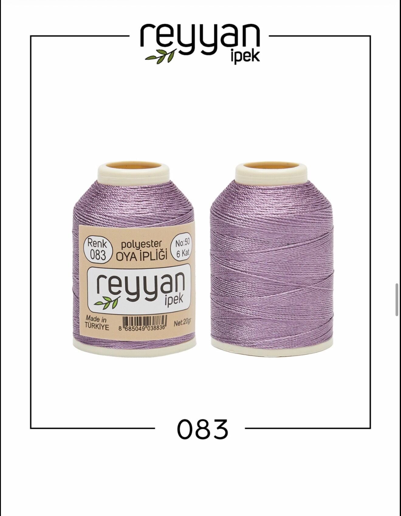 Reyyan 20Gr Polyester Oya İpi No:83
