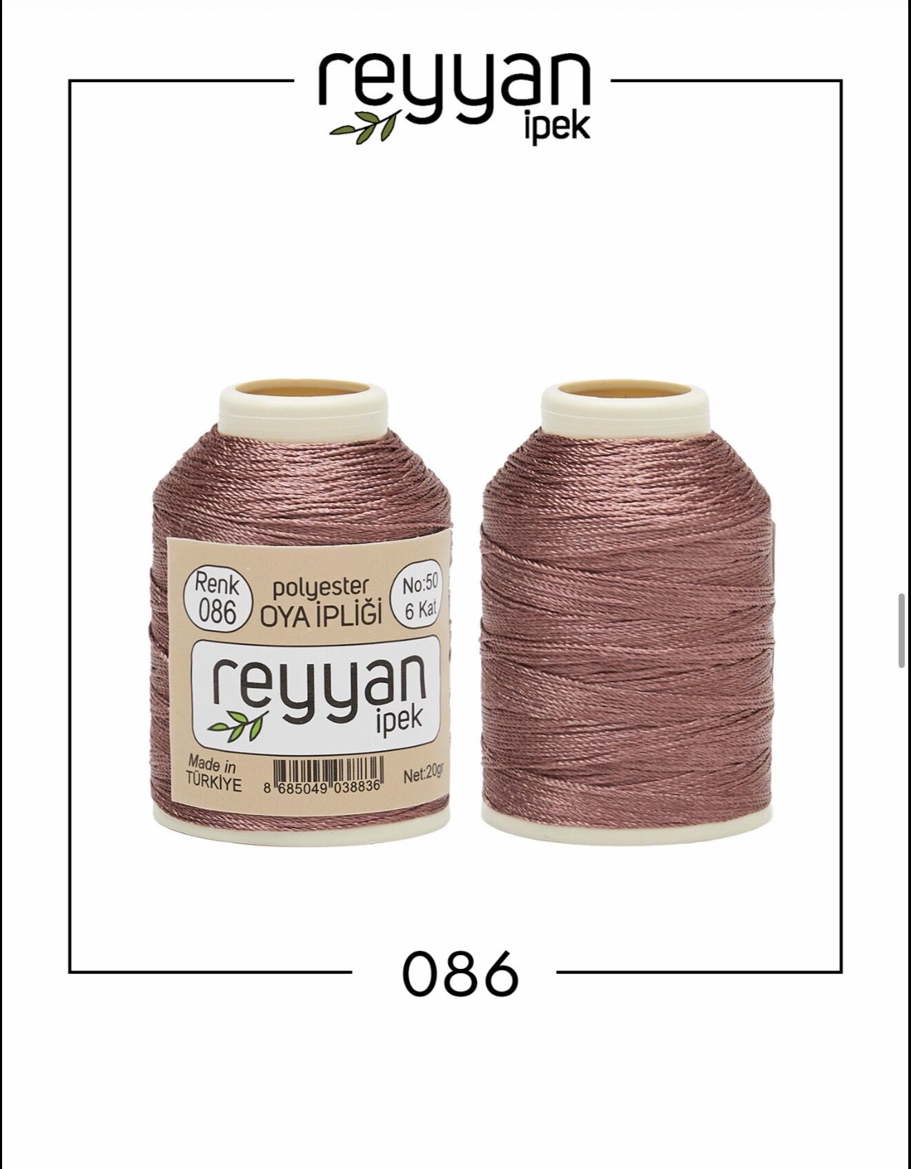 Reyyan 20Gr Polyester Oya İpi No:86