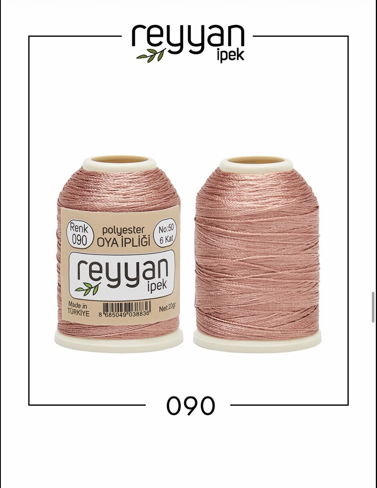 Reyyan 20Gr Polyester Oya İpi No:90