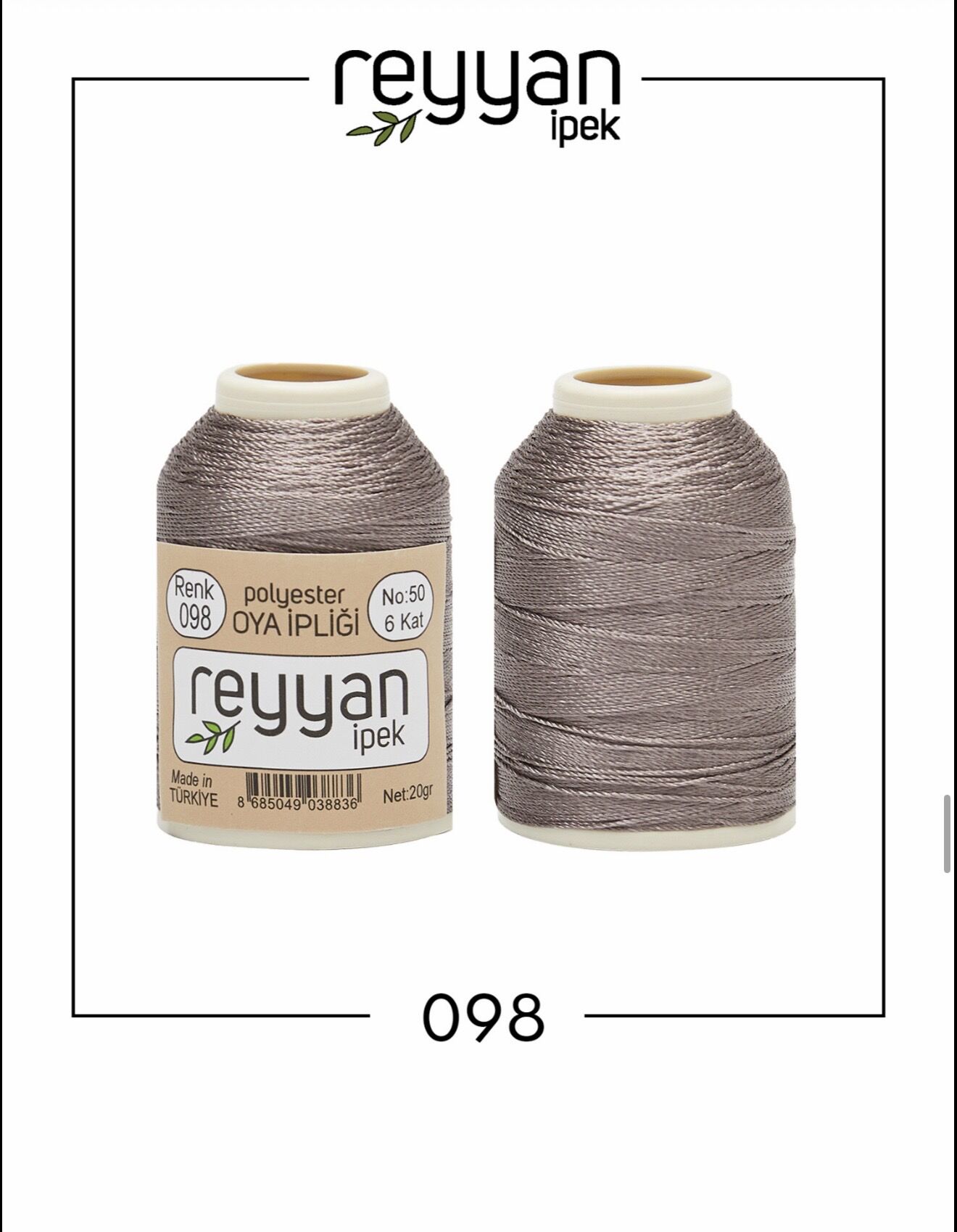 Reyyan 20Gr Polyester Oya İpi No:98