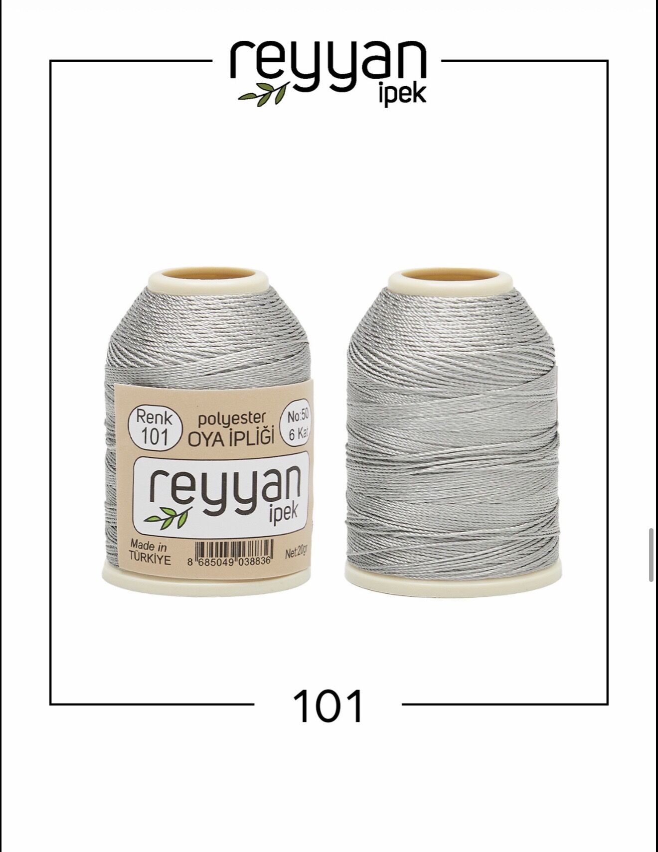 Reyyan 20Gr Polyester Oya İpi No:101