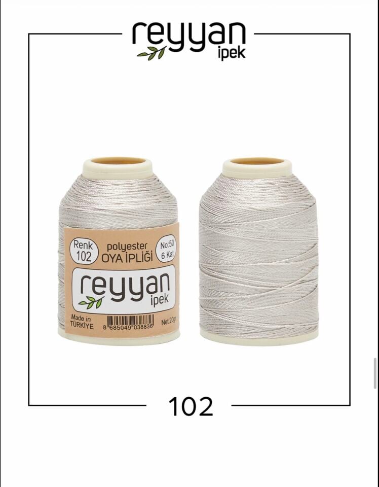 Reyyan 20Gr Polyester Oya İpi No:102