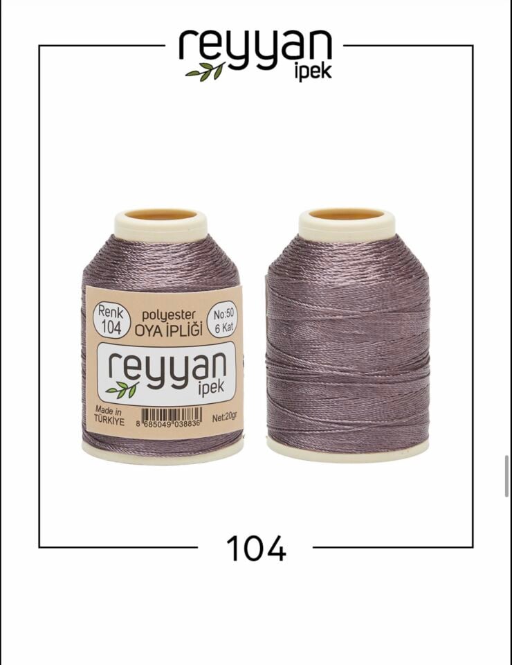 Reyyan 20Gr Polyester Oya İpi No:104